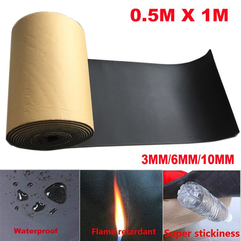 100Cm X 50Cm 3Mm/6Mm/10Mm Auto Geluidsisolatie Dea... – Grandado