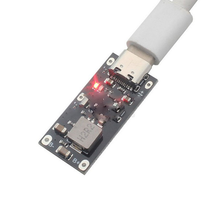 Type-C Usb 5V 3a 3.7V 18650 Lithium Li-Ion Batterij Oplaadbord Oplader Module