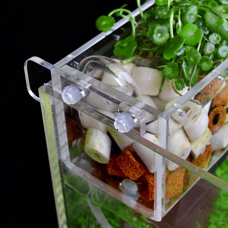 Filtre externe suspendu pour aquarium, équipement de filtration pour plantes et poissons