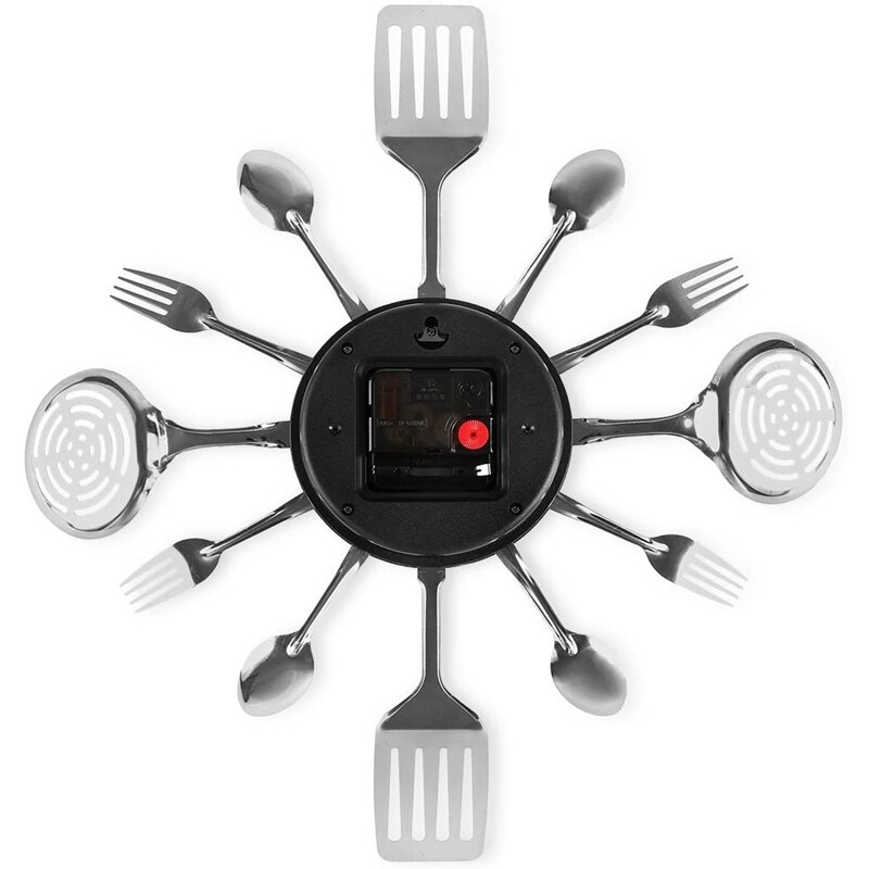 Large Kitchen Wall Clocks with Spoons and Forks,Great Home Decor and Nice ,Wall Clock Creativ Tableware Wall Clock
