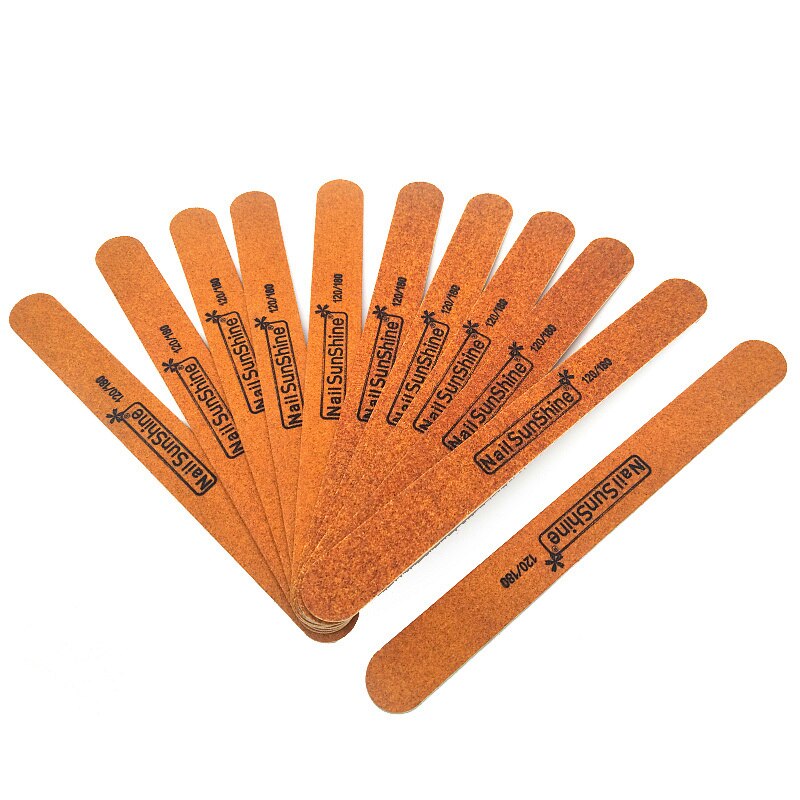 Arquivo de unha profissional 100/180/240/320 lixa arquivo de lixa de lixa arquivo de polimento unhas moagem equipamento manicure arquivo: 120-180(10pcs )