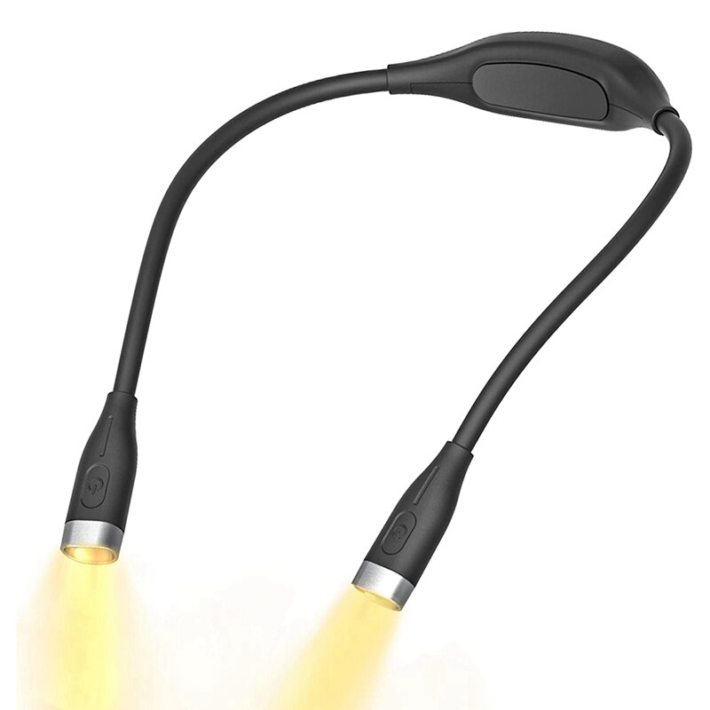 LED Neck Reading Light, Rechargeable Book Light,Hands Free Night Lamp,Perfect For Knitting,Crafts, Repairing