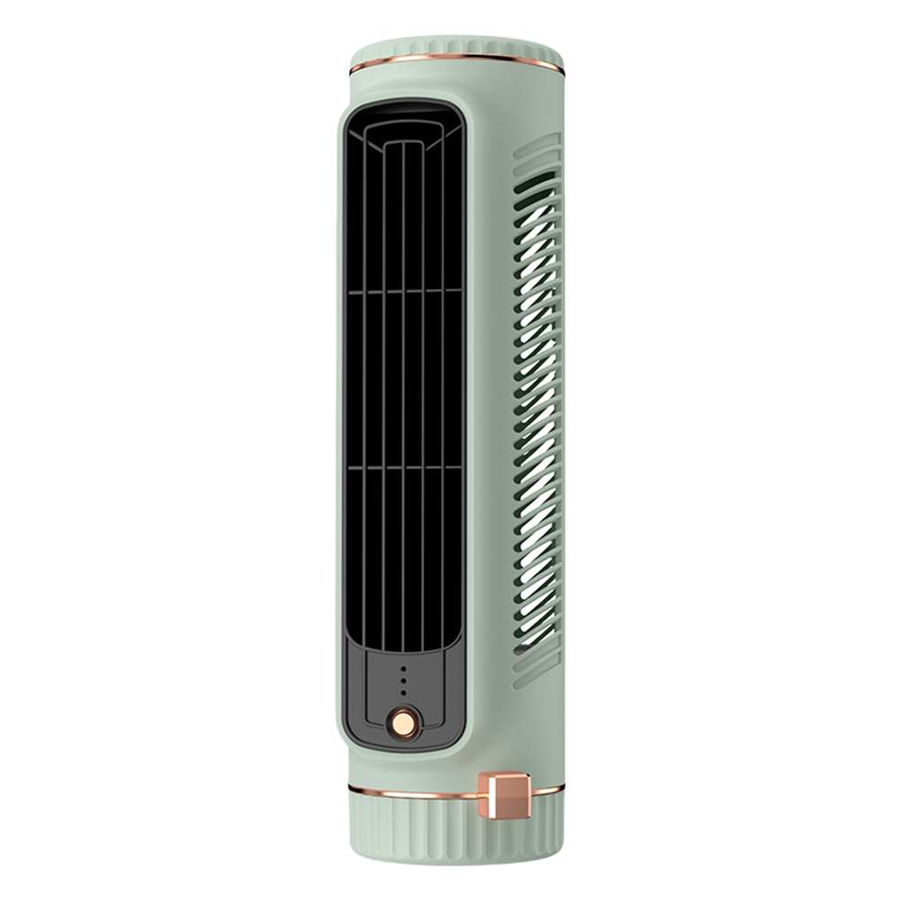 Ventilador de Torre portátil sin aspas, ventilador eléctrico de 2/3 velocidades, Personal, silencioso, de pie, recargable, de montaje en pared, de escritorio,: Amarillo claro