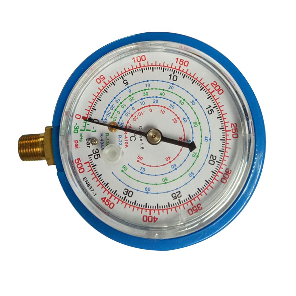 2Pcs Car Auto High Low Tester Gauge Car Air Conditioner Refrigerant Pressure Gauge Kit for R410A R134A R22 Refrigerant