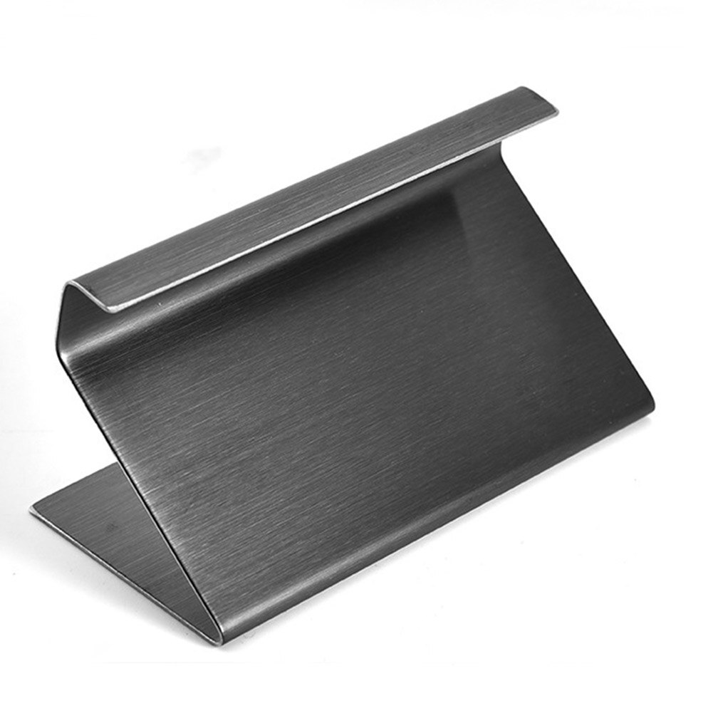 Business Name Card Holder Stainless Steel Display Stand Rack Organizer Multifunctional Desk Sign Label Frame Exhibition Rack