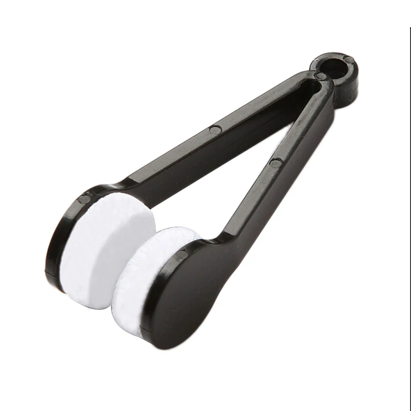 Outils de nettoyage de lunettes, Mini nettoyeur de lunettes multifonctionnel Portable, brosse à lunettes double face, nettoyeur de lunettes en microfibre