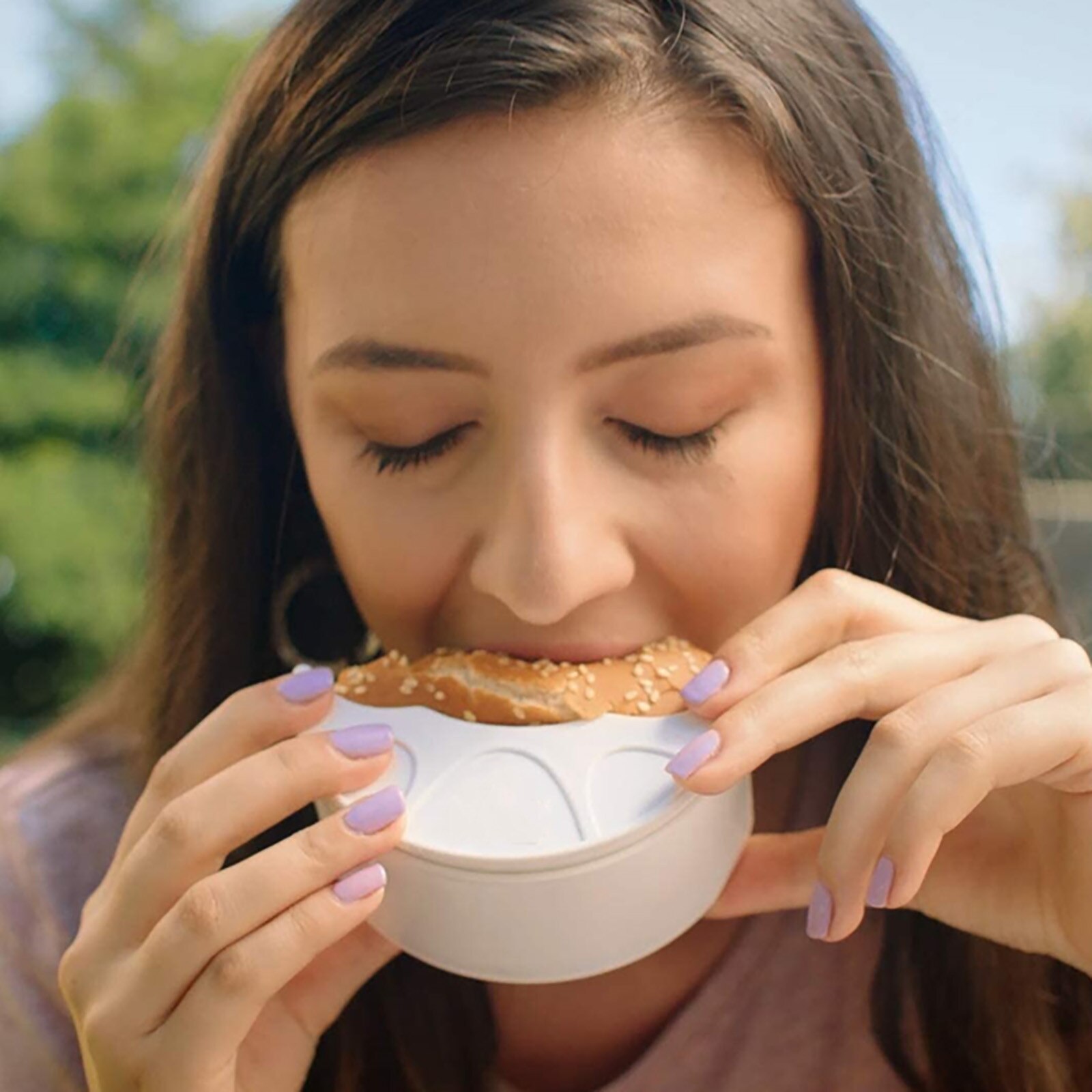 Burger Fixed Box Washable And Reusable Retractable Plastic Simple Style Safe Material Convenience Burger Rack