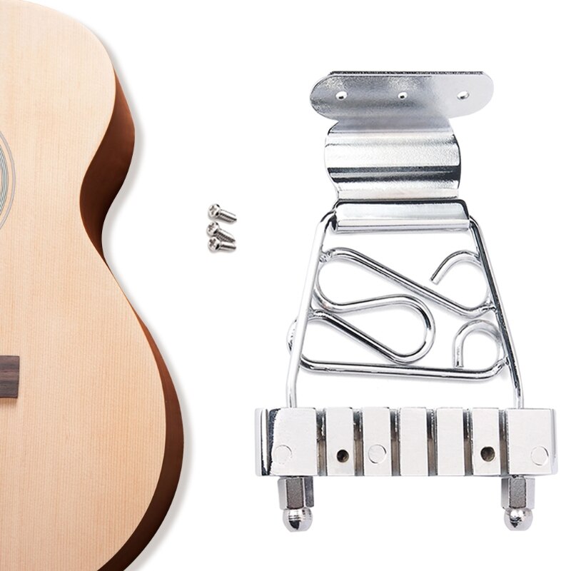 Archtop Jazz trapèze court 6 cordes cordier guitare basse pont avec vis
