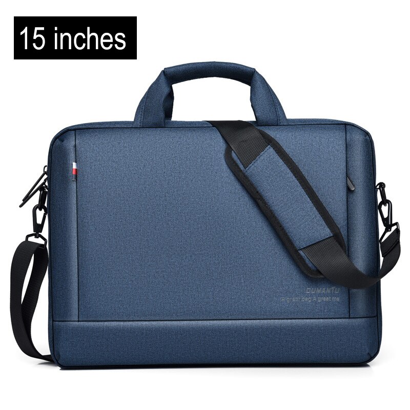 Unisex Oxford Aktentasche Laptop Taschen Business Büro Handtaschen Dokumente Lagerung Tasche Einfarbig Wasserdichte Reisetaschen XA755ZC: 15.6inch Blue