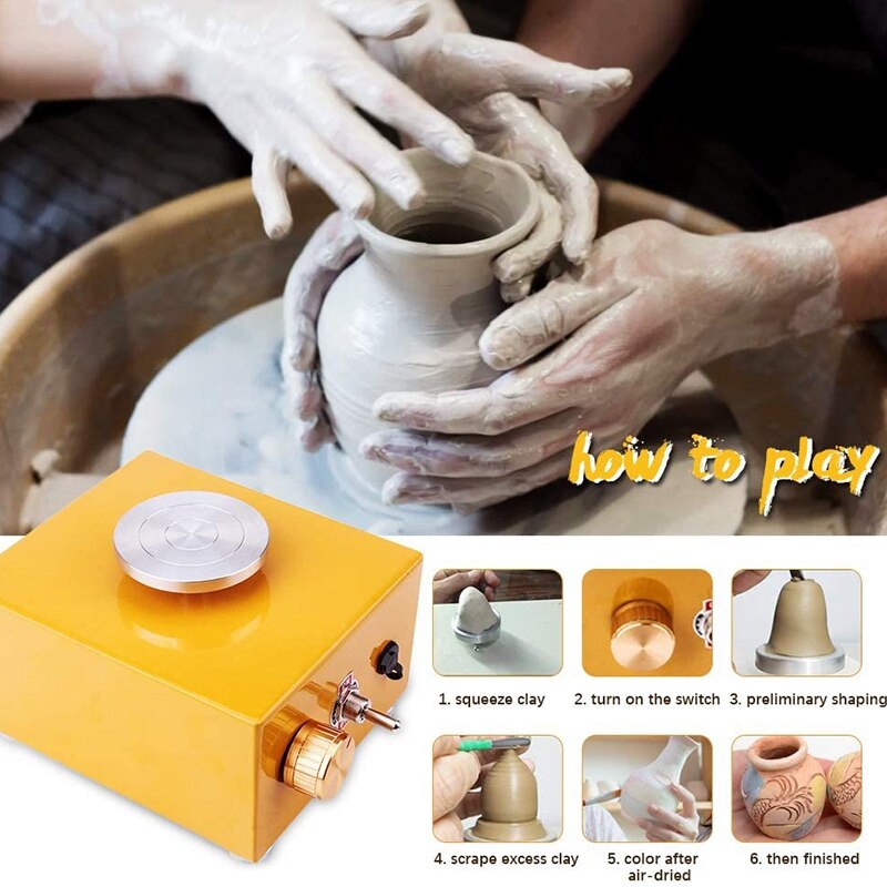 Draaitafel Aardewerk Wiel Keramische Machine Diy Klei Wiel Machine Met 3 Mini Mini