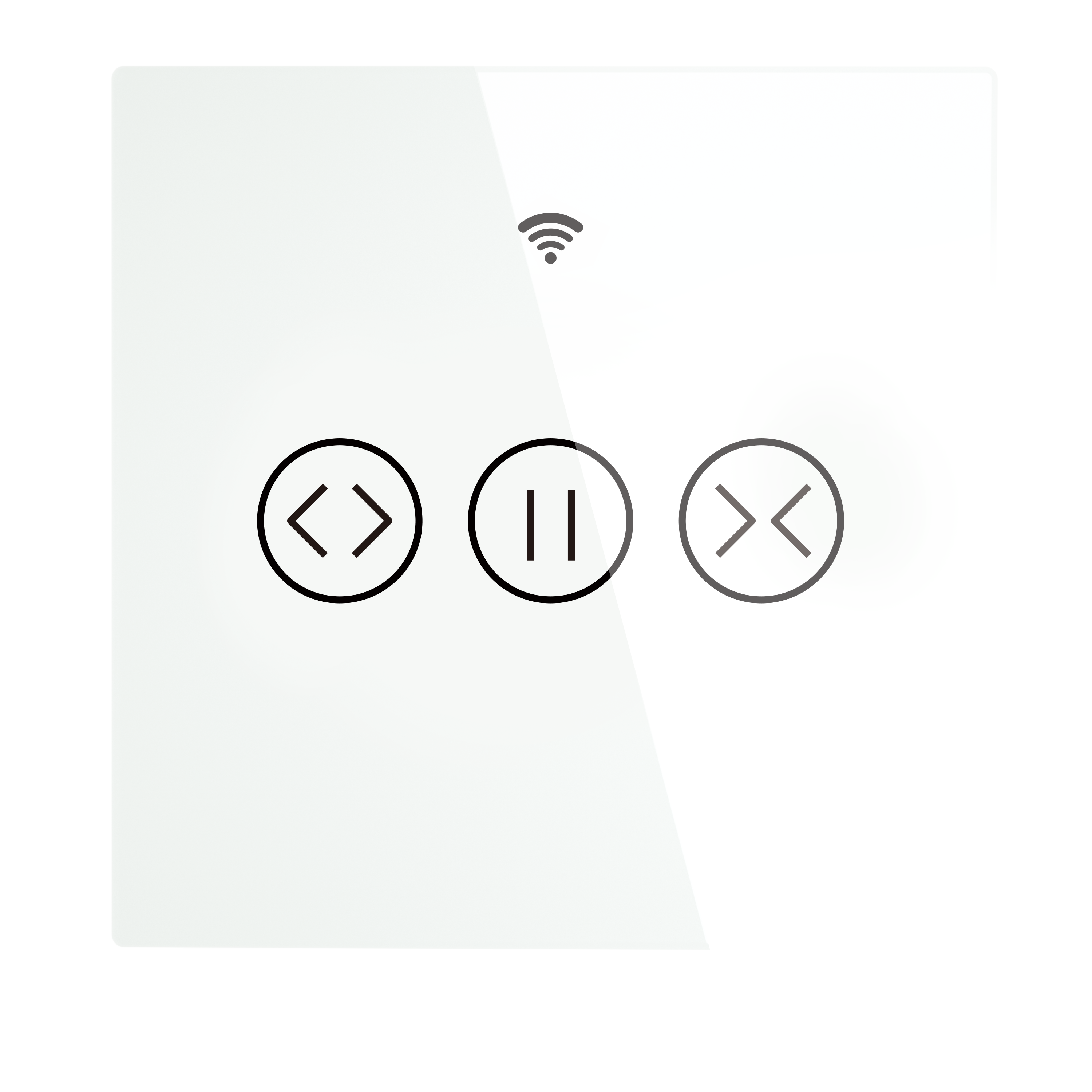 Wifi  rf433 smart touch gardin rullgardiner motoromkopplare tuya smart life app fjärrkontroll fungerar med alexa google home: Gardinbrytare vit