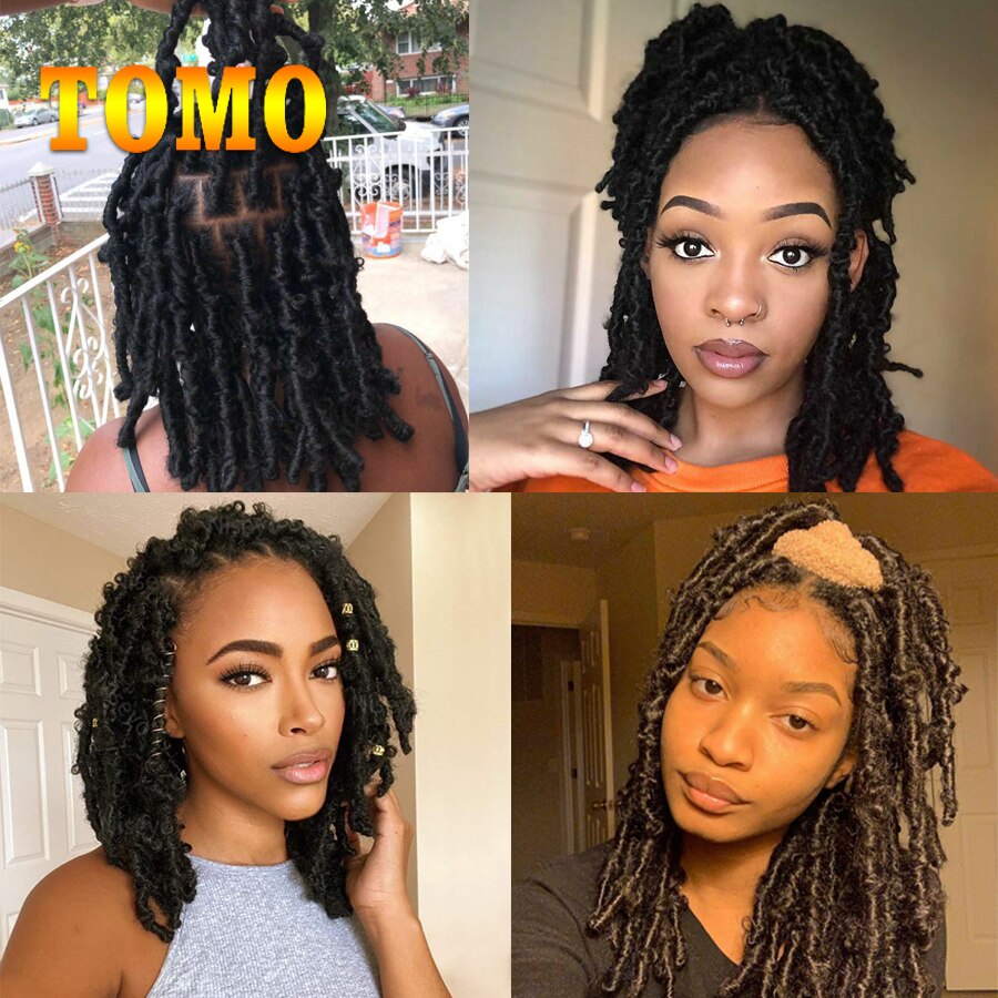 Tomo-extensiones de pelo postizo de 12 pulgadas para mujer, postizo de pelo de ganchillo, suave y Natural de imitación postizo, 12 hebras por pieza