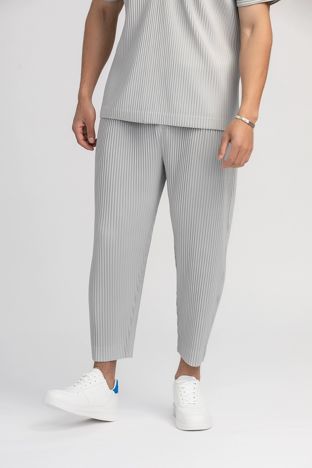 Miyake Plissee Hosen Solide Konische Hosen Bleistift Hosen Vier-saison Casual Böden Japanischen Streetwear Miyake Männer: M / Elfenbein