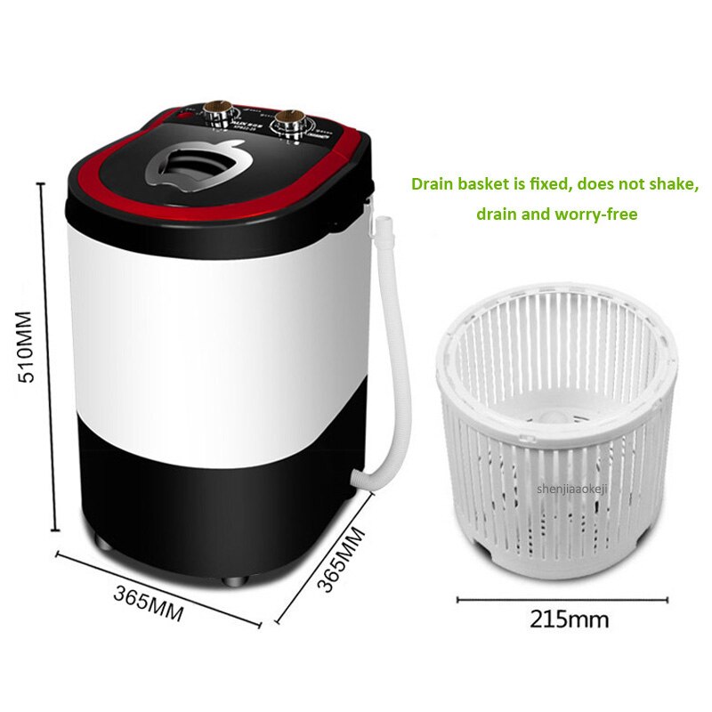Home mini dewatering machine Elution integrated single barrel washer semi-automatic small clothes washing machine for dormitory