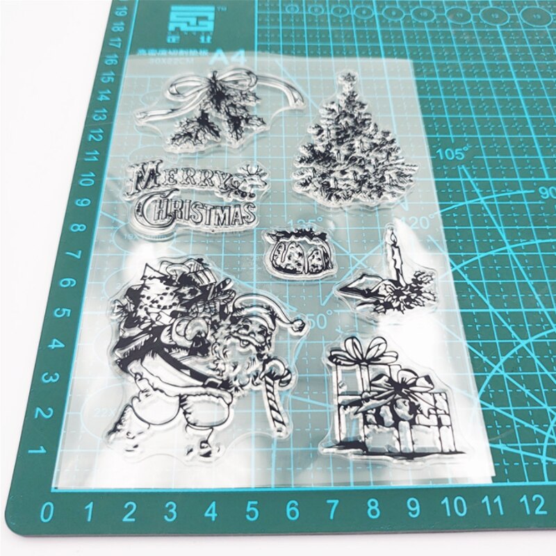 Santa Claus Transparent Silicone Stamp Seal For DIY Scrapbooking Album Decoration Clear Office School Supplies Korean Stationery