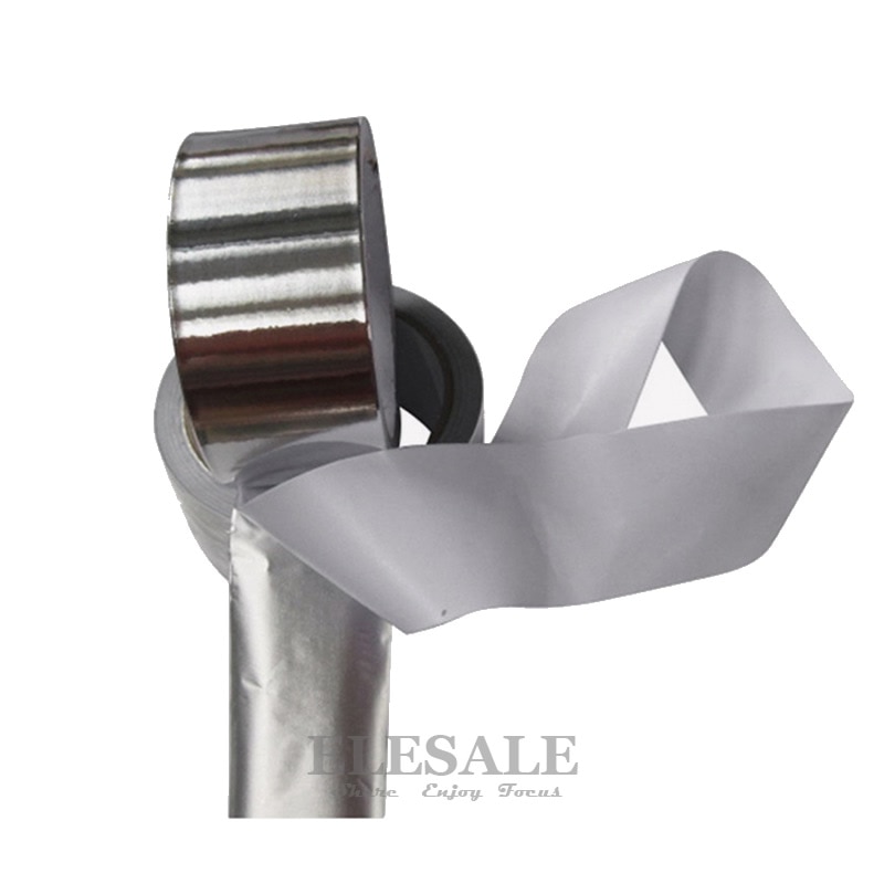 1 Roll Waterdichte Zelfklevende Aluminiumfolie Tape Warmte Isolatie Vlam Slip Waarschuwing Tape Voor Buis Lek Repareren