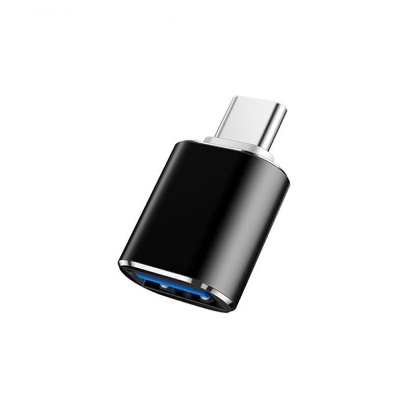Adaptateur USB de Type C à USB OTG, connecteur de disque OTG pour Huawei P20 P30 Pro Xiaomi Mi 9 U pour Samsung Oneplus 7 7T: Black