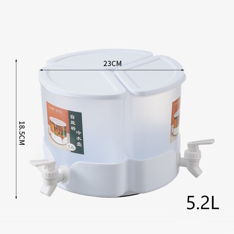 Jug With Tap Cold Water Container Bottle Drinks Dispenser Lemonade Kettle With Tap Dispenser For Beverage Kitchen Refrigerator: 07