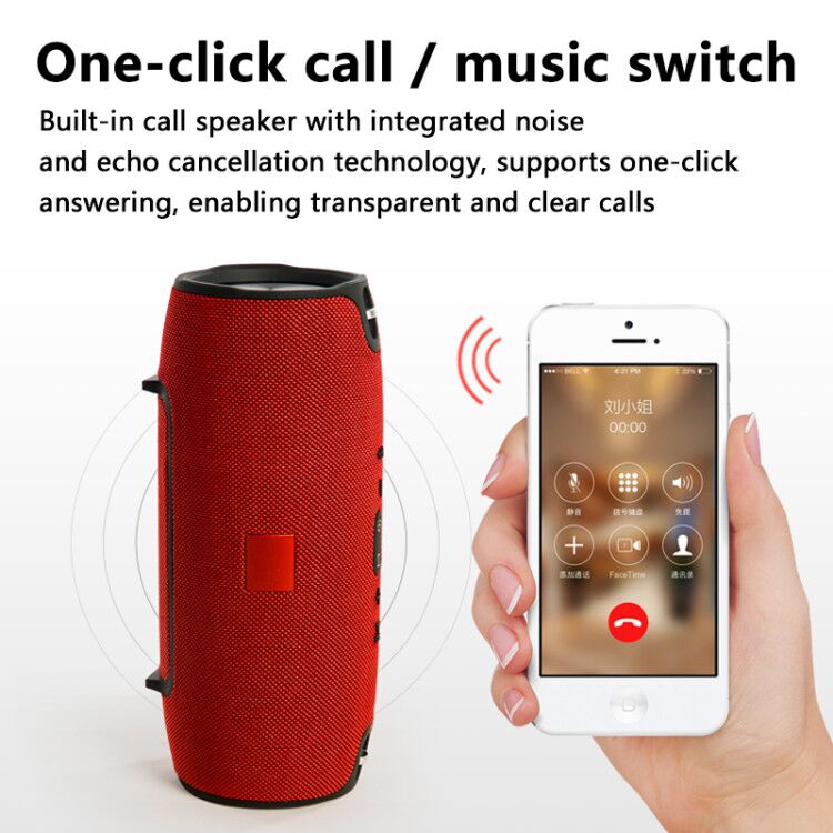 outdoor wireless column waterproof super bass music center High power portable bluetooth speaker 40W subwoofer speaker TF card