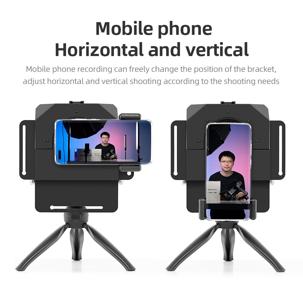 Ambitful Phone and DSLR Recording Mini Teleprompter Portable Inscriber Mobile Teleprompter Artifact Video With Remote Control