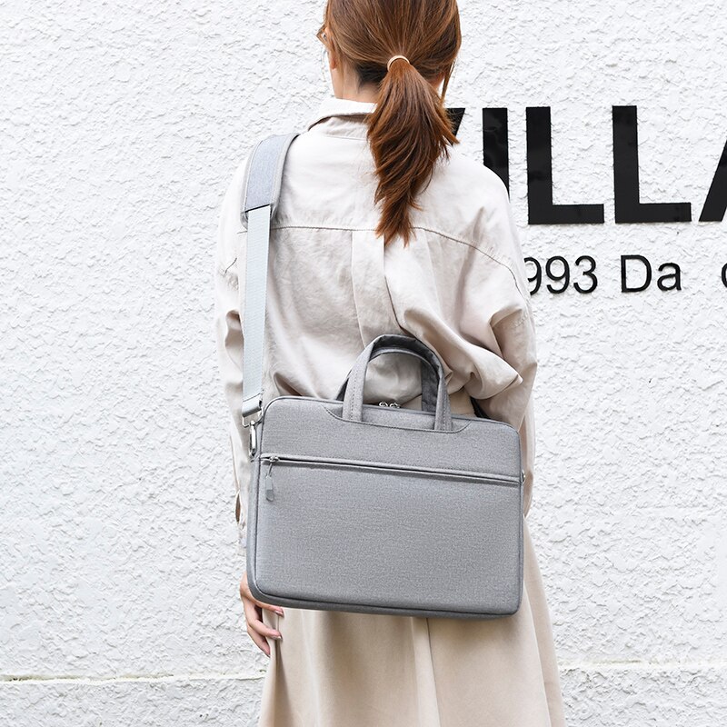 Sac d'ordinateur portable 13.3 14 15.6 17.3 pouces étanche sac d'ordinateur portable pour Macbook ordinateur épaule sac à main porte-documents sac souris sac