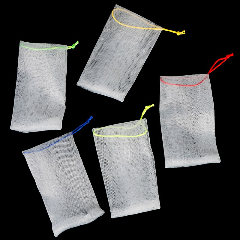 5 sztuk spienianie oczyszczająca robić kąpieli siatka na mydło czyszczenie łazienki rękawice siatki gąbki robić kąpieli mydło worek pianka siatka namydlony rękawica