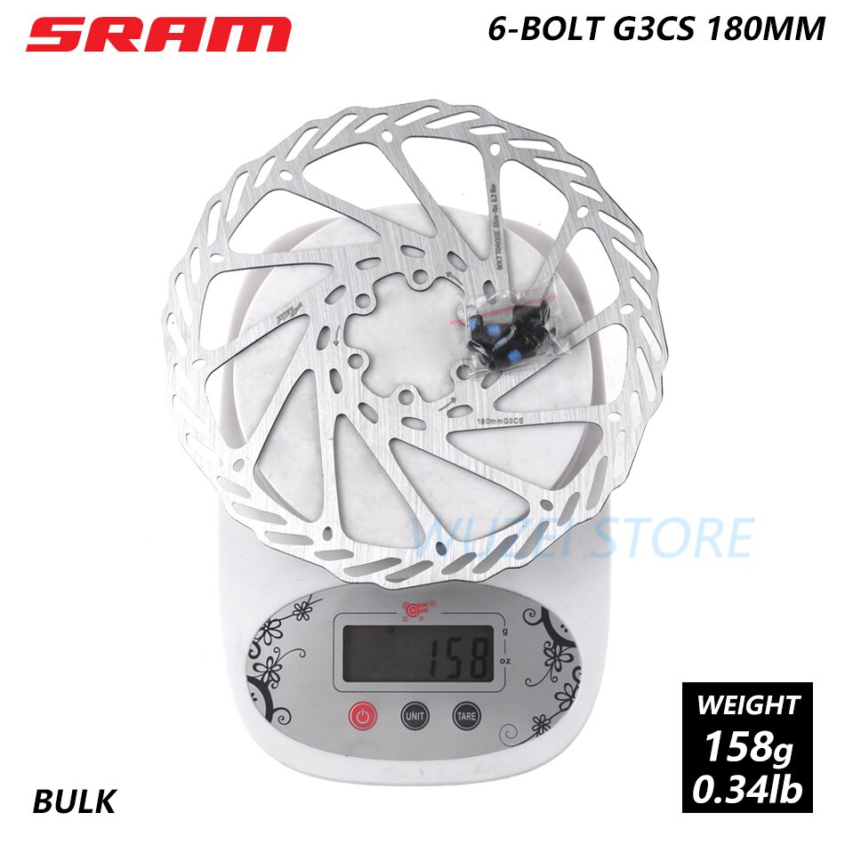 SRAM AVID-disco de freno central G3, 160/180/203mm, HS1, 6 tornillos, rotor, CNTRLN XR, rotores de disco de bloqueo central, 1 unidad: G3 180mm No box