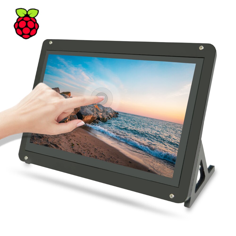 7inch Touchscreen Display Monitor, 1024x600 Touch Screen IPS Capacitive HDMI LCD for Raspberry Pi