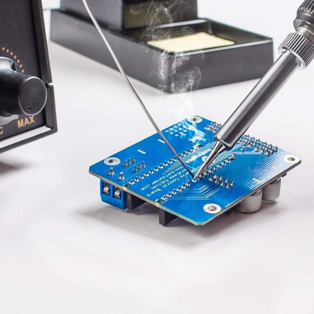 60W Electric Soldering Iron Adjustable Temperature Welding Solder Rework Station Heat Pencil Repair Tool With Solder Tip