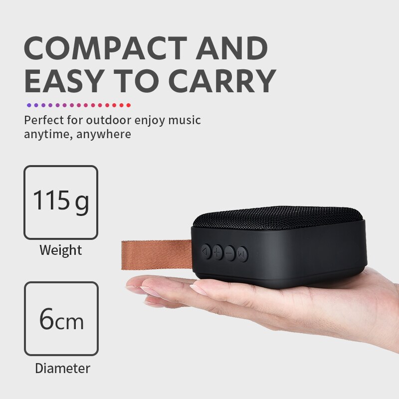 Draadloze Bluetooth Mini Speaker Stereo Portable Speakers Subwoofer Bluetooth 4.2 Met Sd Fm Outdoor Kolom Luidspreker Luider