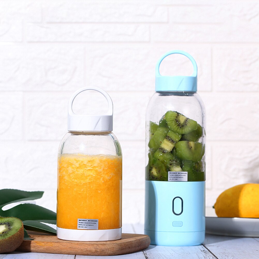 500ml mini bärbar elektrisk fruktjuicer usb uppladdningsbar smoothie maker mixer frukt kopp mixer juicing cup