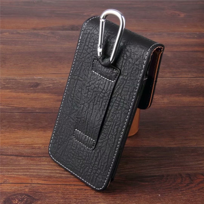 Funda de cuero Universal para teléfono móvil Paquete de cintura Clip de bolsillo para Motorola One Zoom Action Vision G7 Power E6 G6 e5 Plus jugar