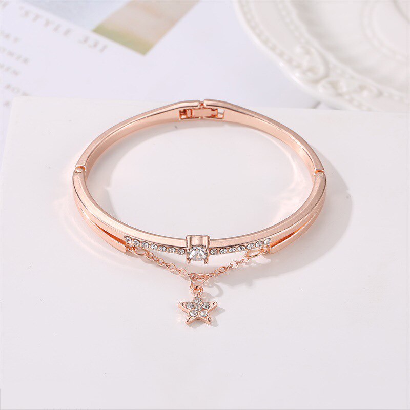 Style Bracelet Rose Gold Star Metal Women's Bracelet Literary Bracelet Jewelry