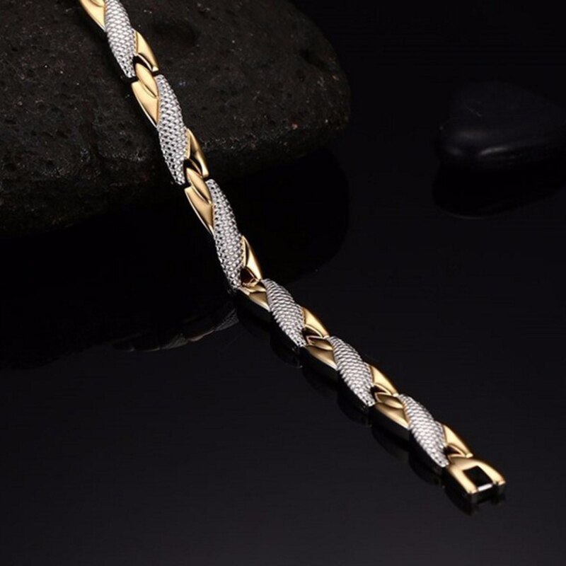 Trend Unisex Magneet Armbanden Goud Zilver Kleur Magnetiet Magnetische Armband Persoonlijkheid Sieraden