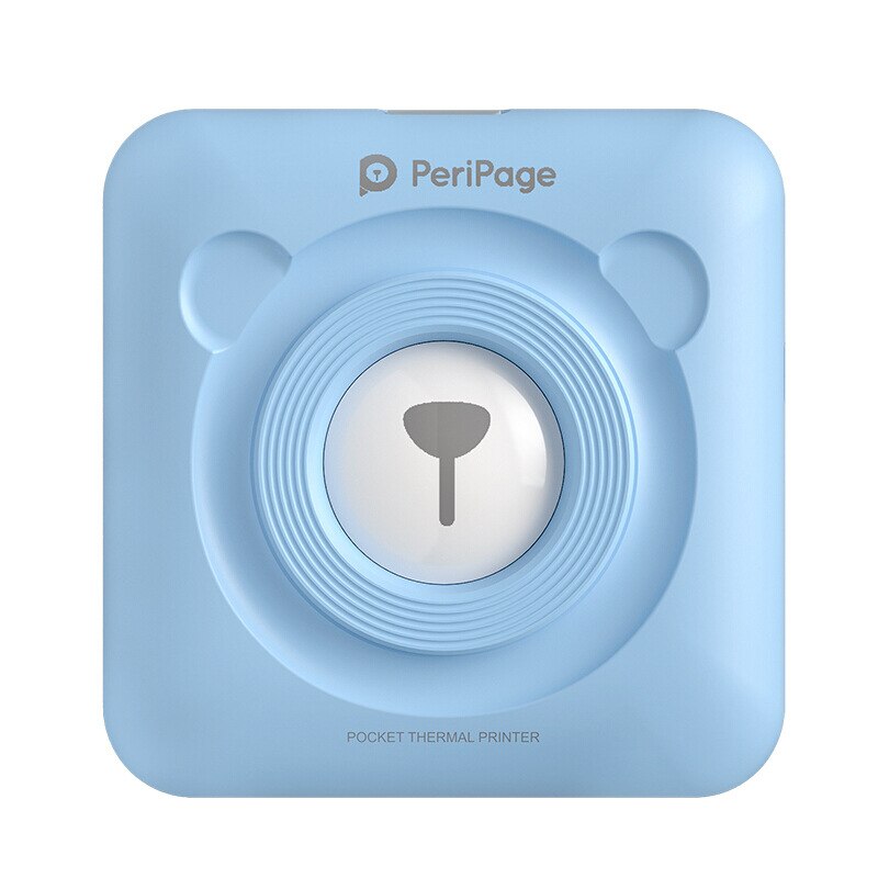 Peripage  a6 mini bærbare fotoskriveren øyeblikks bilde lommeskriver 58 mm utskrift trådløs bluetooth android ios skrivere: Blå