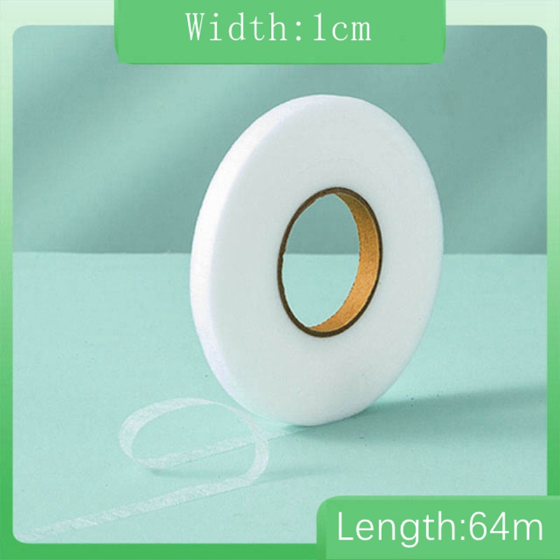 64 meter Zwart Wit dubbelzijdig Interlining Zelfklevende Stof Kleding Ijzer op Zoom Tape Interlining Web DIY Naaien Accessoires: Goud