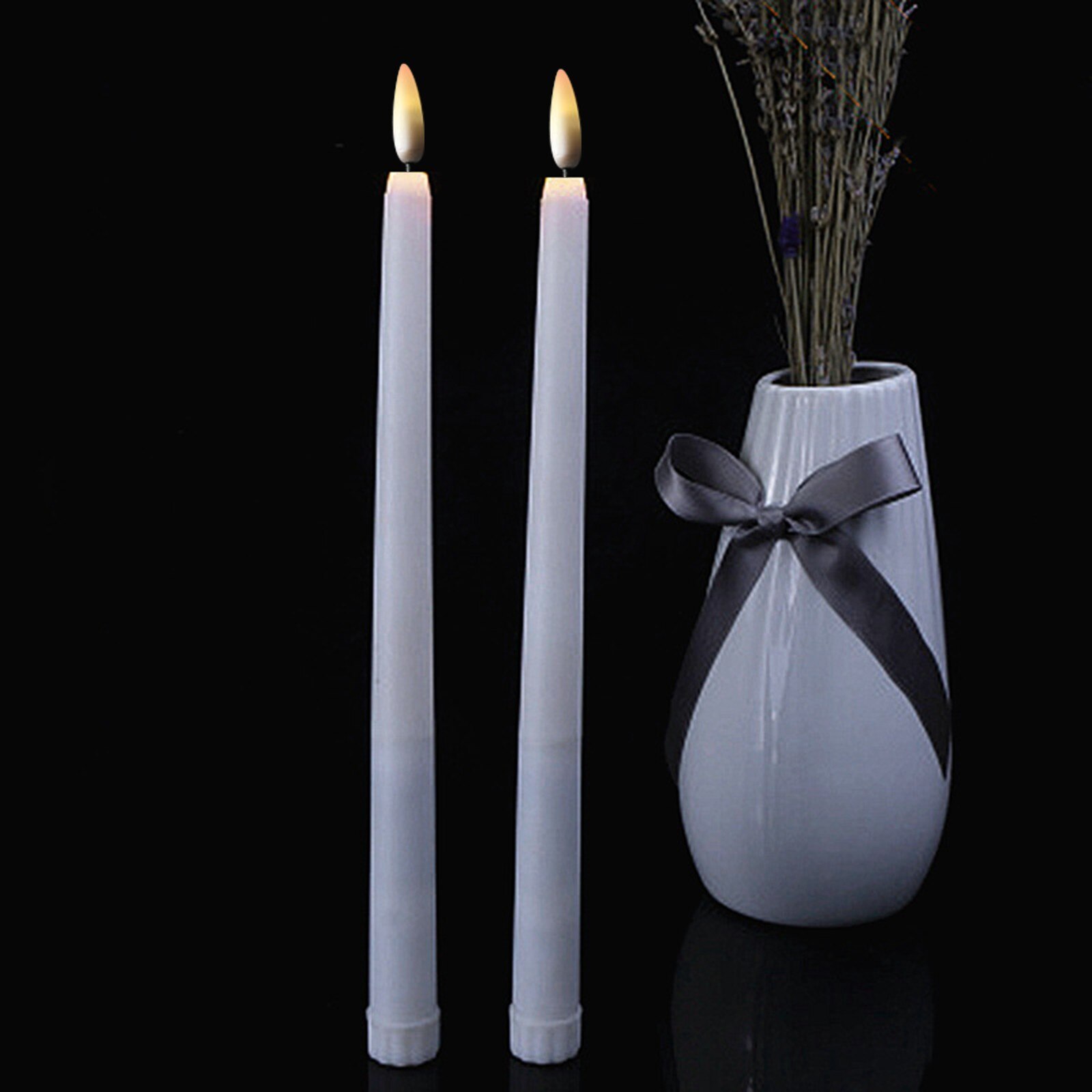 Pack of 6 Remote or Not Remote LED Candles Warm White Led Flameless Candles Battery Operated Moving Wick Tea Light