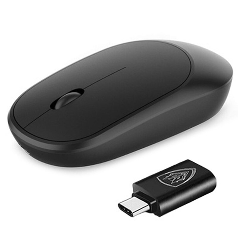 Black Portable Wireless Mouse RGB Optical1600dpi Computer Mouse Simple Optical Mouse Silent Mice Ergonomic for Home