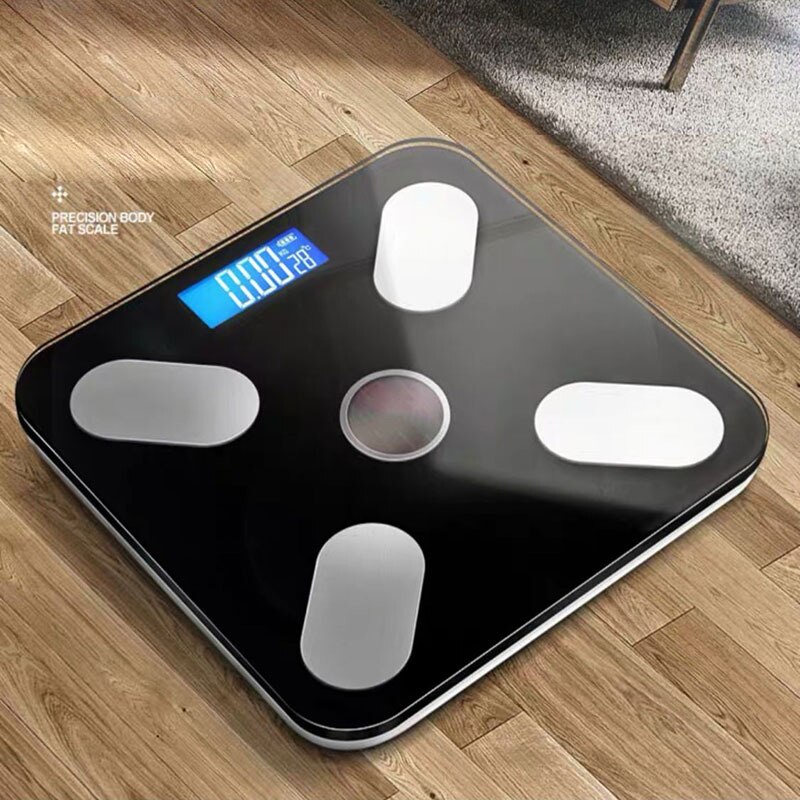 USB Chargeable Body Fat Scale Weight Scale Household Measuring Electronic Scale Fat Scale Accurate Body Scale Chinese Verison: black