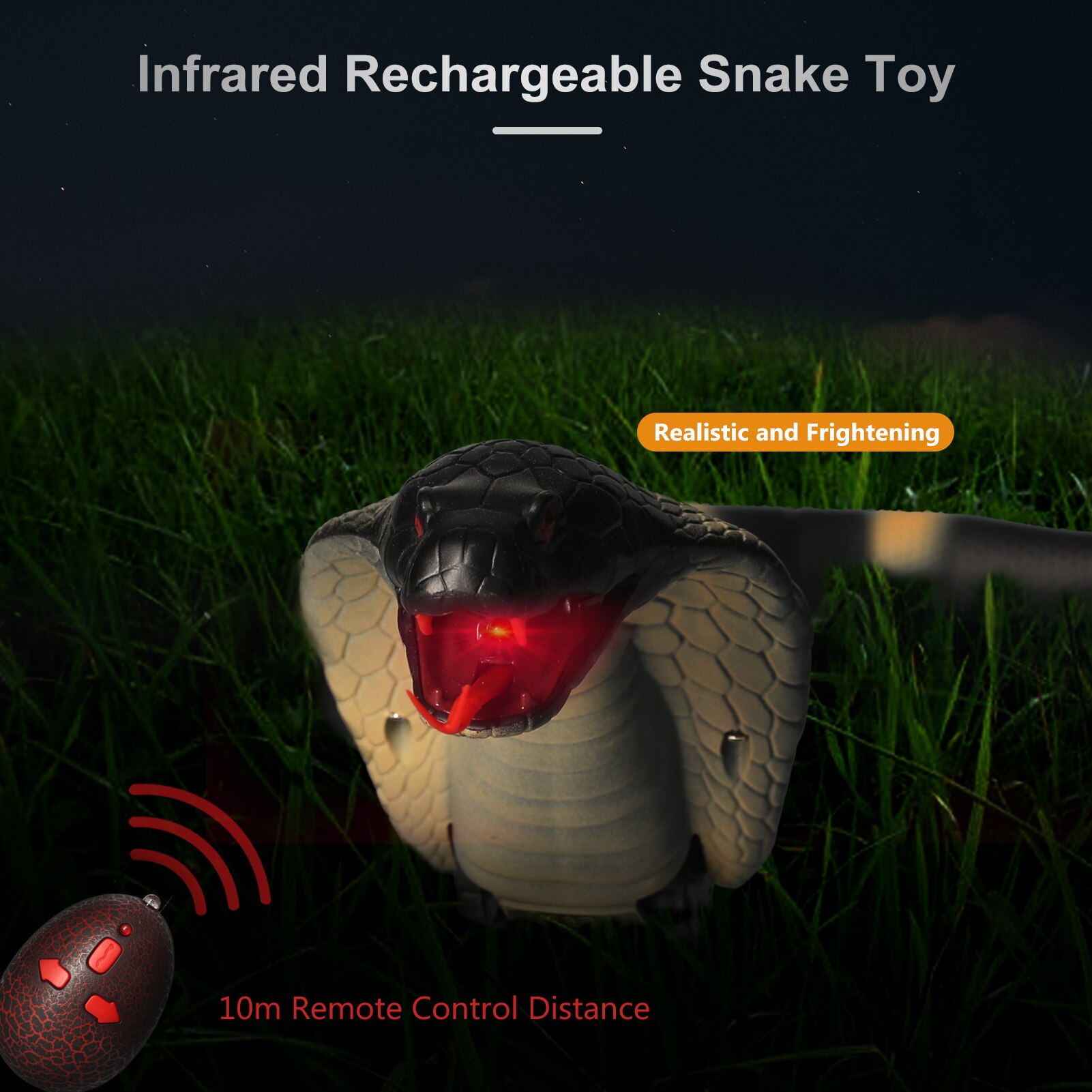 Novelty RC Snake And Egg Viper Remote Control robot Animal Toy Interactive Children's Toys for Kids Pet