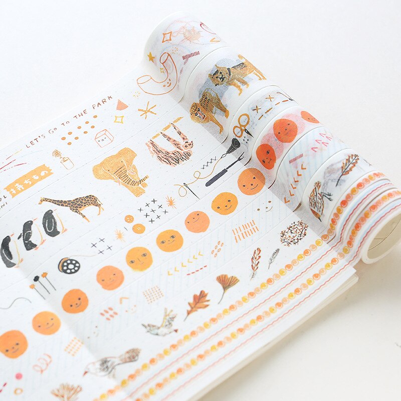 8 Pcs/Set Washi Tape Masking Washitape Wasi Tape De Decoracion Scrapbooking Cute Floral Deco Planner Wide Sakura Decorative