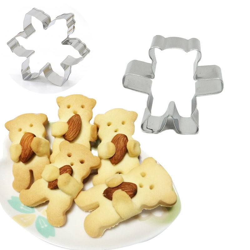 3D Beer Vorm Biscuit Mold Cutter Cartoon Rvs Cookie Moulds Bakvormen Fondant Cake Decorating Gereedschap