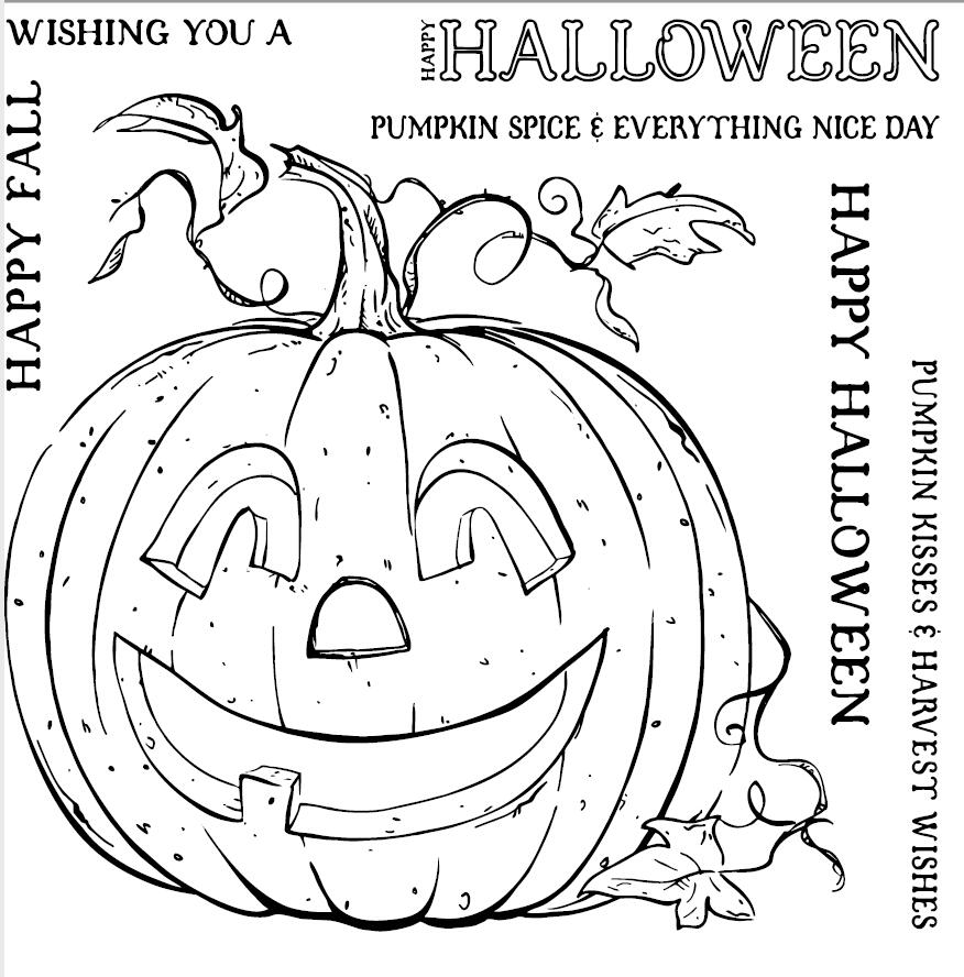 Pumpa halloween transparent genomskinlig silikonstämpel för gör-det-själv scrapbooking fotoalbum dekorativa klara stämplar  a1101