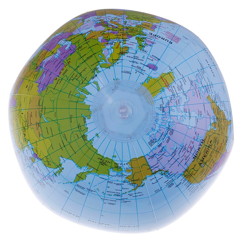 World Globe Teach Education Geography Toy for Children Inflatable Toys Map Balloon Beach Ball Family Educational Toys: B