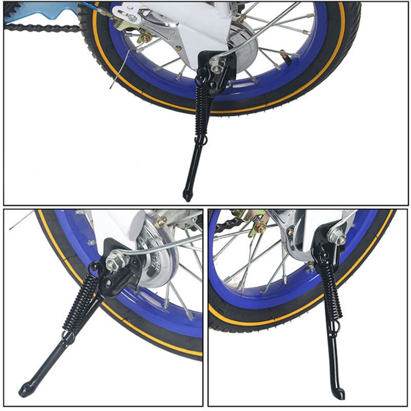 Child Bike Kickstand Bicycle Kickstand Single-Side Stand Folding Bicycle Stand Support for 12/14/16/18/20 Inch Bike ASD8
