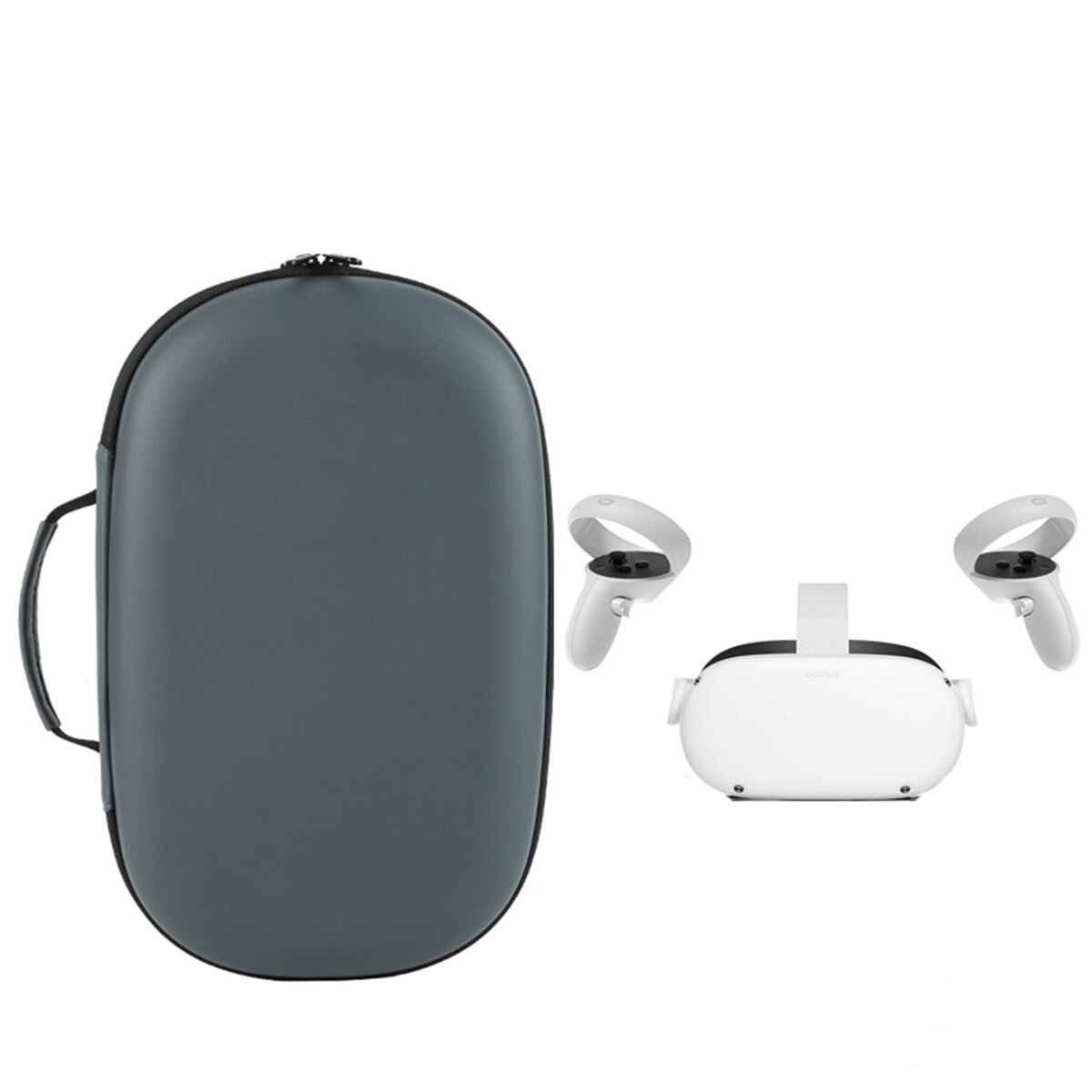 Bolsa de almacenamiento de Estuche de transporte de viaje duro para Oculus Quest 2 auriculares y accesorios para controladores VR Gaming todo en uno
