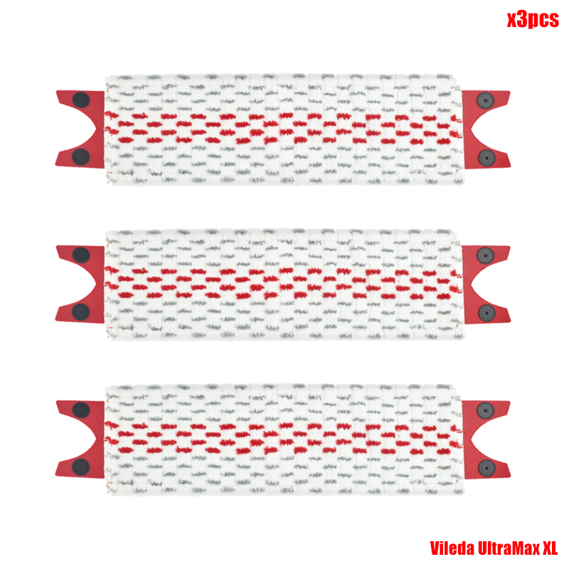 Xl Wasbare Dweildoekaccessoires Voor Vileda Ultramax Stoomreiniger Microvezel Vloer Mop Pads Platte Sneldrogende Machine-Onderdelen: Light Grey