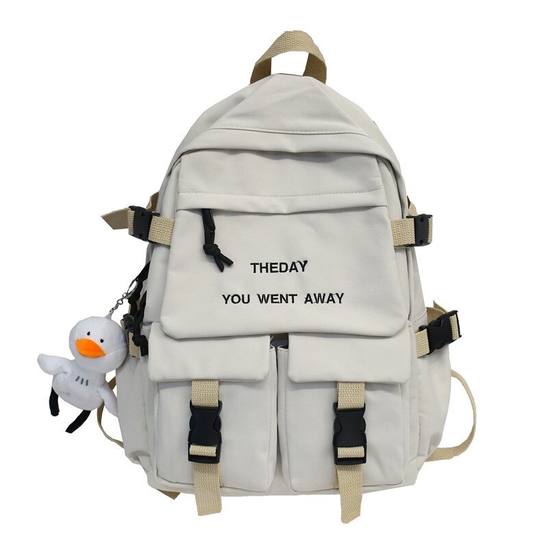 Rugzak stijl koreaanse stijl middelbare school middelbare school junior middelbare school student schooltas vrouwelijke massa koppels rugzak: Wit