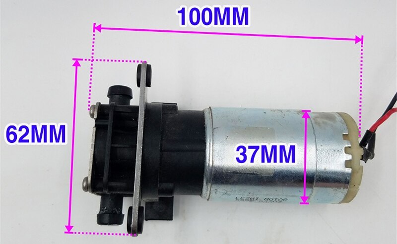 12W 0.5MPA 350MA DC12V gear pump high temperature corrosion resistant self priming pump metering pump booster micro water pump