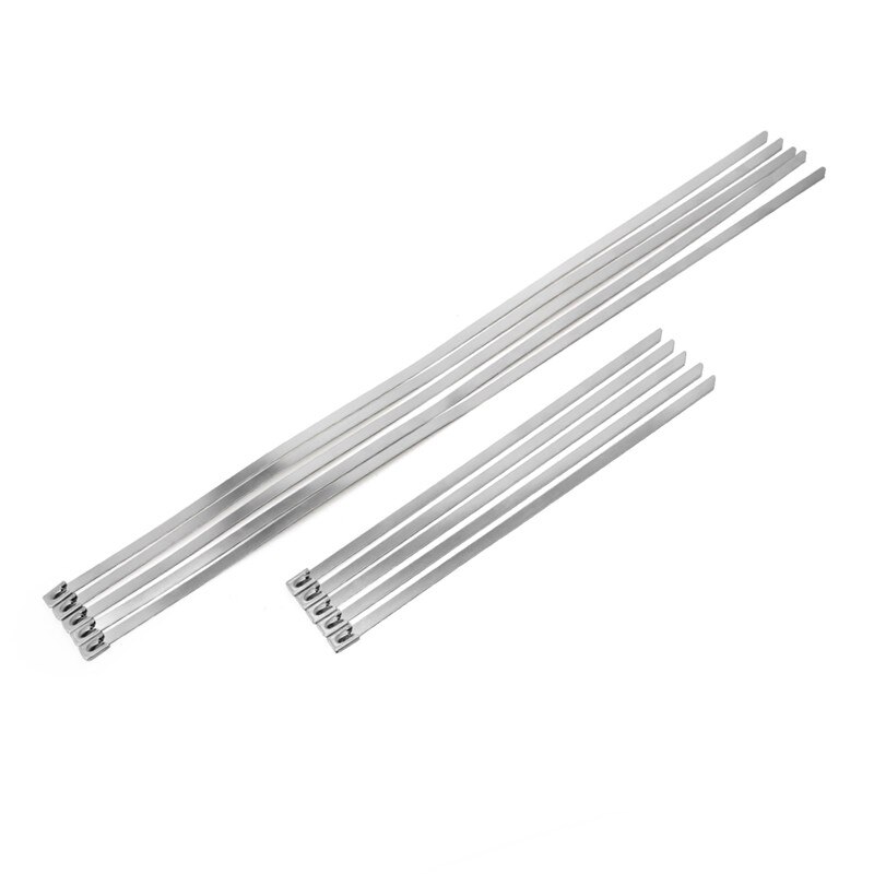 Set 10 Band and Buckle Clamps - CV Half Shaft Boot Band Pack of 10 for ATV / Automotive